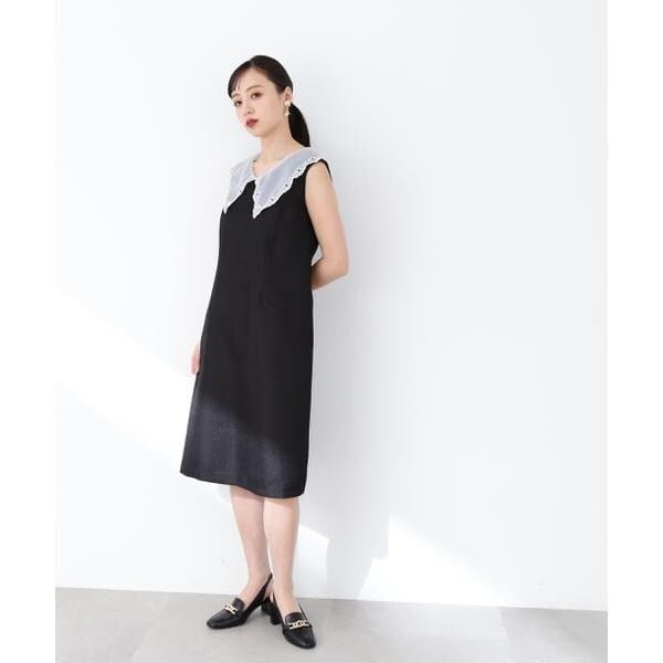 [Jill by Jill Stuart] Sheer Color Tweed Dress