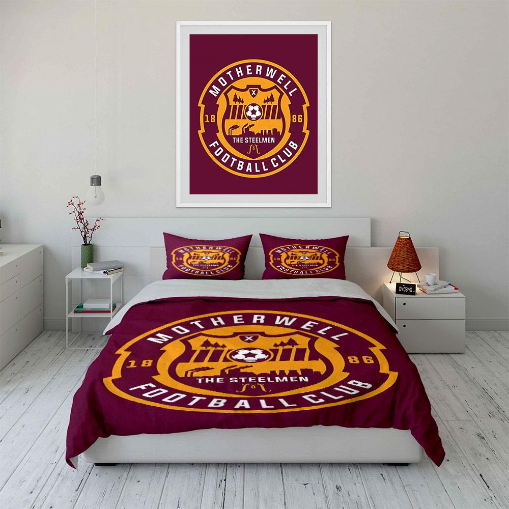 Football Club Logo Bedding Set Bedding Duvet Cover Set Duvet Cover Pillowcases (1 * Duvet Cover 2 * Pillowcases, without duvet insert)