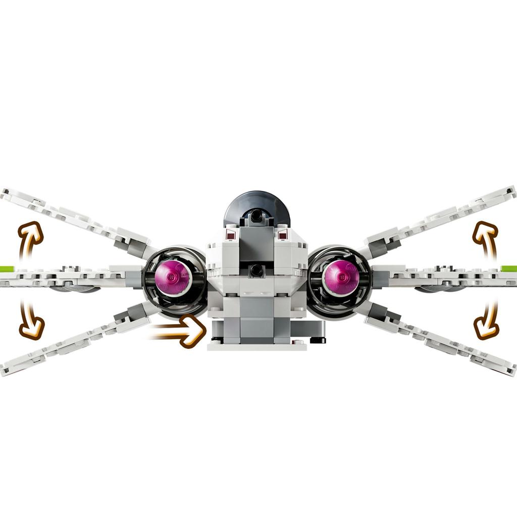 LEGO Игрушка Star Wars Starfighter, подарок на день рождения, блок, мальчики, девочки, дети 9 лет, 10 лет, 11 лет, ученик начальной школы, космос 75402