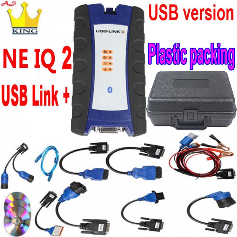NEX IQ USB Link 2 3 Дизельный Грузовик Интерфейс 125032 диагностировать с помощью программного обеспечения Bluetooth для Сканера Тяжелых Грузовиков Диагностический Инструмент