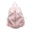 Schoolbag niche design sense star print backpack female college student light commuter backpack travel small schoolbag