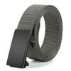 Men'S Toothless Automatic Buckle Woven Canvas Belt Belt Casual Nylon Tactical Pants Belt Military Training Outdoor Belt