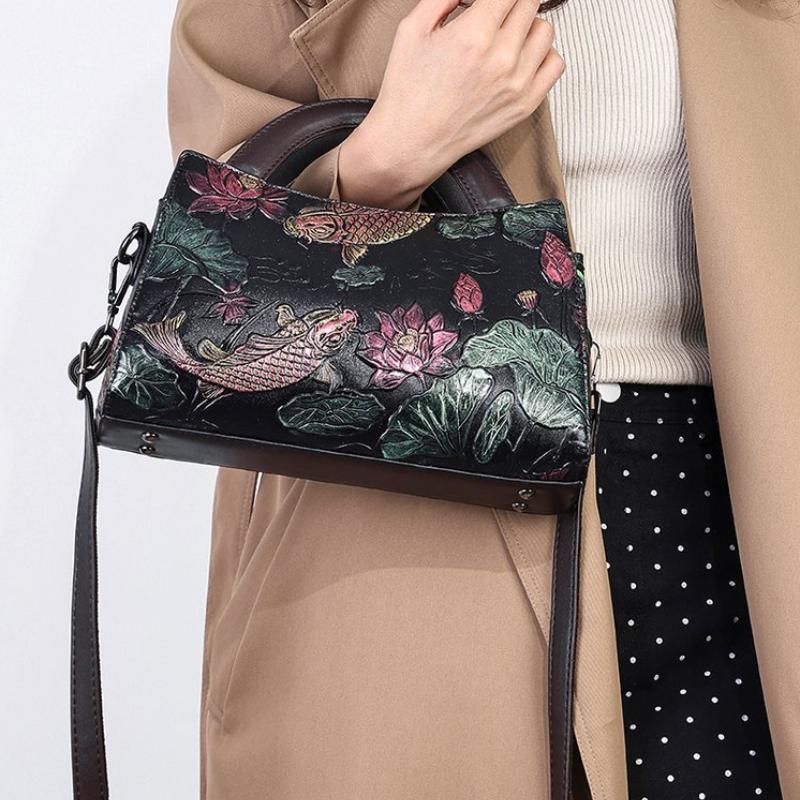 Роскошные ретро-сумки на плечо в китайском этническом стиле для женщин, высококачественная подарочная напечатанная новая сумка через плечо с несколькими отделениями