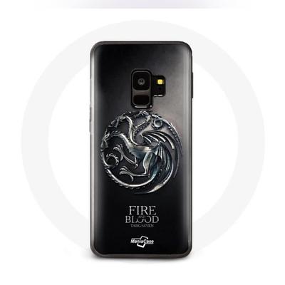 Coque - Game Of Thrones - Samsung Galaxy S9 - Targaryen De Feu Et De Sang - Rigide - Noir