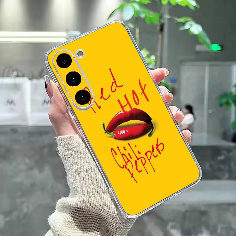 love red chili Phone Case For Samsung Galaxy A91,80,73,72 ,71,53,52,32 ,31,22,21s,20,Transparent Case