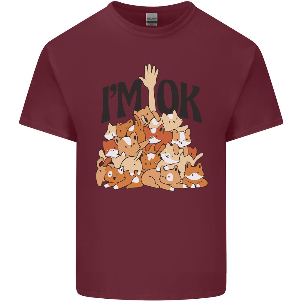Im OK Funny Cat Mum Dad Crazy Lady Kitten Unisexs Light Cotton TShirt