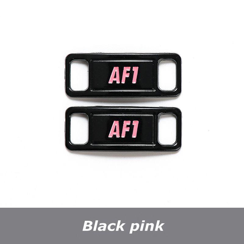 NO.8 2Pcs Metal Shoelaces Buckle AF1 Shoe Decoration Suitable for All Shoes Sneakers Shoes Accessories Flat Shoelace Buckle