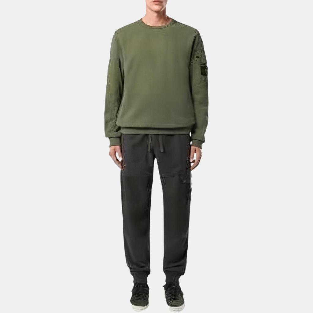 STONE ISLAND Logo Patch Crewneck Sweatshirt 811563920-V0059
