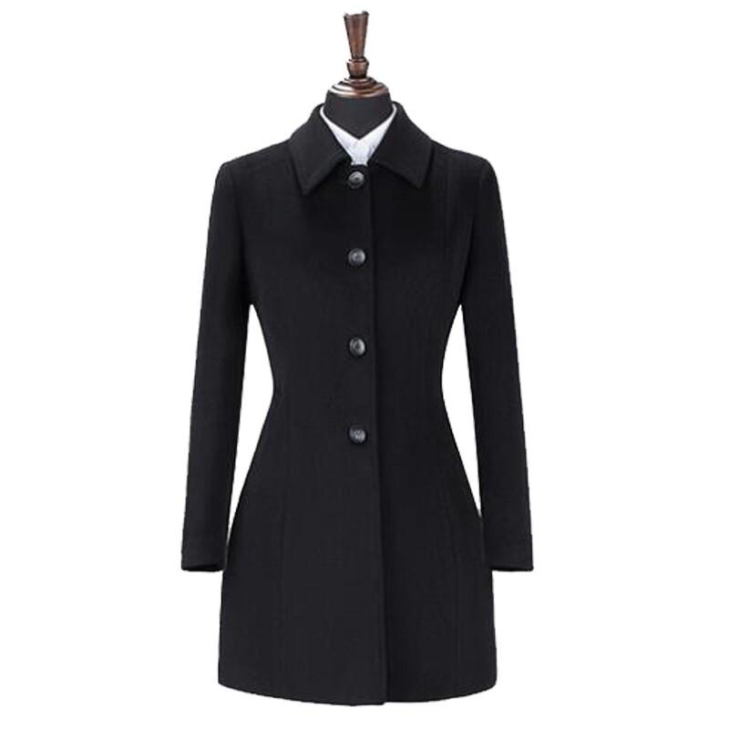 Haimuyang Men's Wool & Cashmere Blend Overcoat