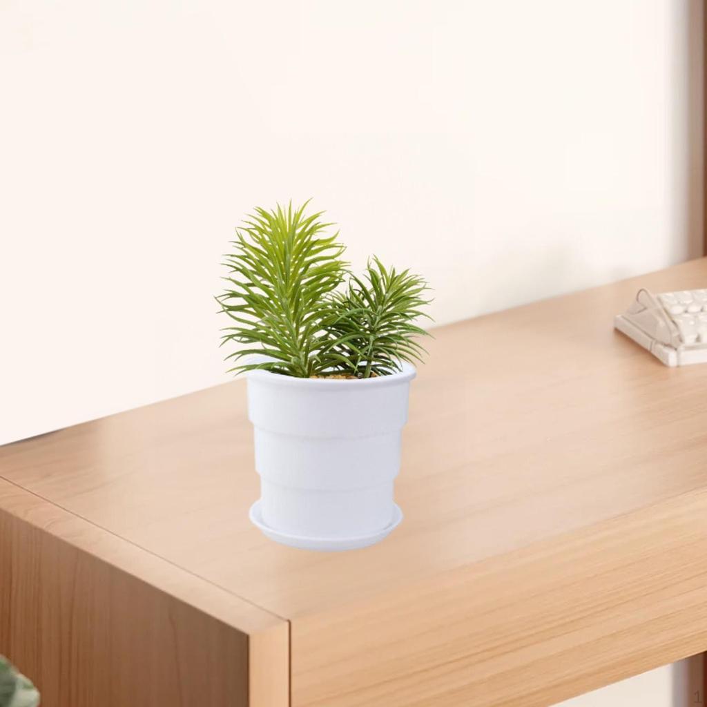 Цветочный горшок для растений Минималистский портативный универсальный небольшой горшок для растений с дренажным отверстием и поддоном для