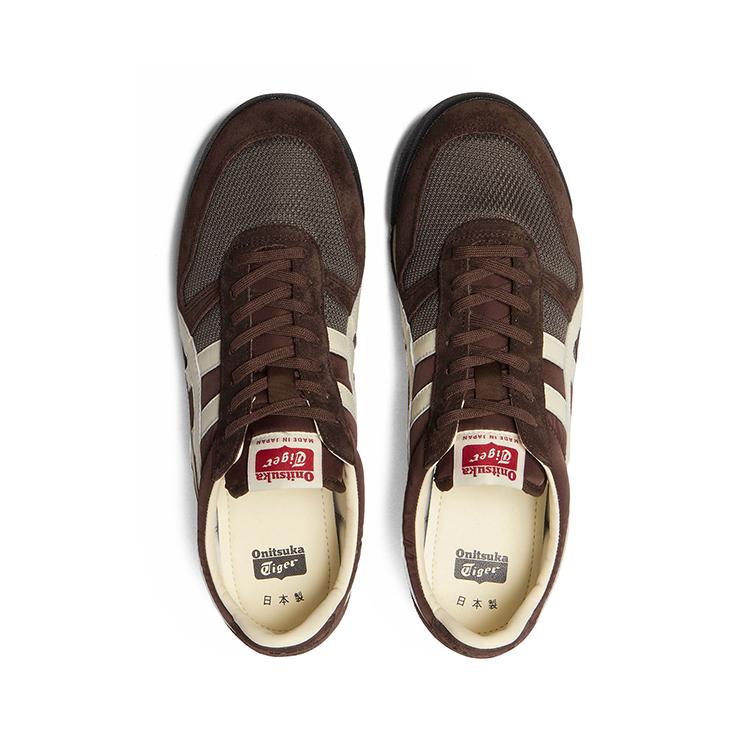 ONITSUKA TIGER Ультра 81 Износостойкие Низкие Повседневные Кроссовки Унисекс Коричневые 1183B536-201