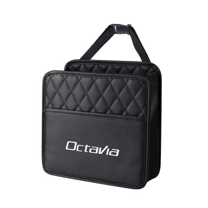 PIUE7 Hanging Car Seat Back Organizer Auto Back Seat Storage Bag for Skoda Octavia Rapid Fabia 1 2 VII S Kodiaq Kamiq Scala Superb VRS