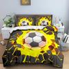 3D Футбольный пододеяльник Двуспальный Кинг Квин Постельный набор 2/3 шт. Чехол на одеяло с застежкой-молнией Размер кинг Полиэстеровый чехол на одеяло