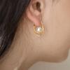 curling pearl earrings