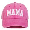 Модные washed cotton MAMA MINI вышитые кепки Винтажные дышащие бейсболки Регулируемые уличные солнцезащитные шляпы