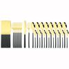32Pcs Black Gold Cutlery Set Knife Forks Coffee Spoons Dinnerware Set Stainless Steel Tableware Western Kitchen Silverware Set