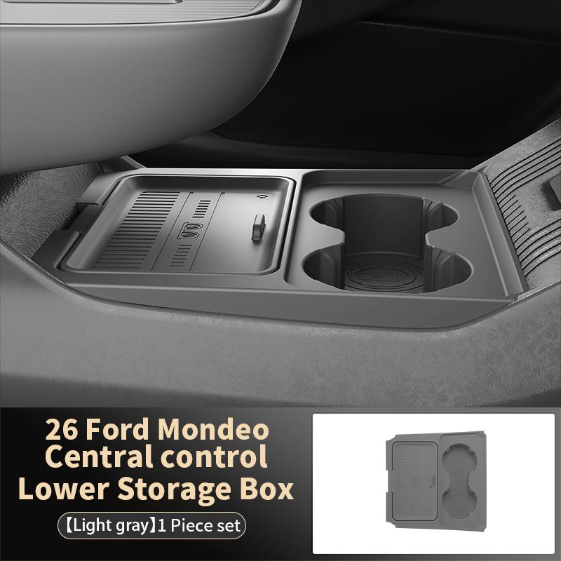 Подходит для 26 моделей Ford Mondeo, Подсиденный ящик для хранения в центральной консоли, Органайзер для очков, Детали для модификации автомобильных аксессуаров