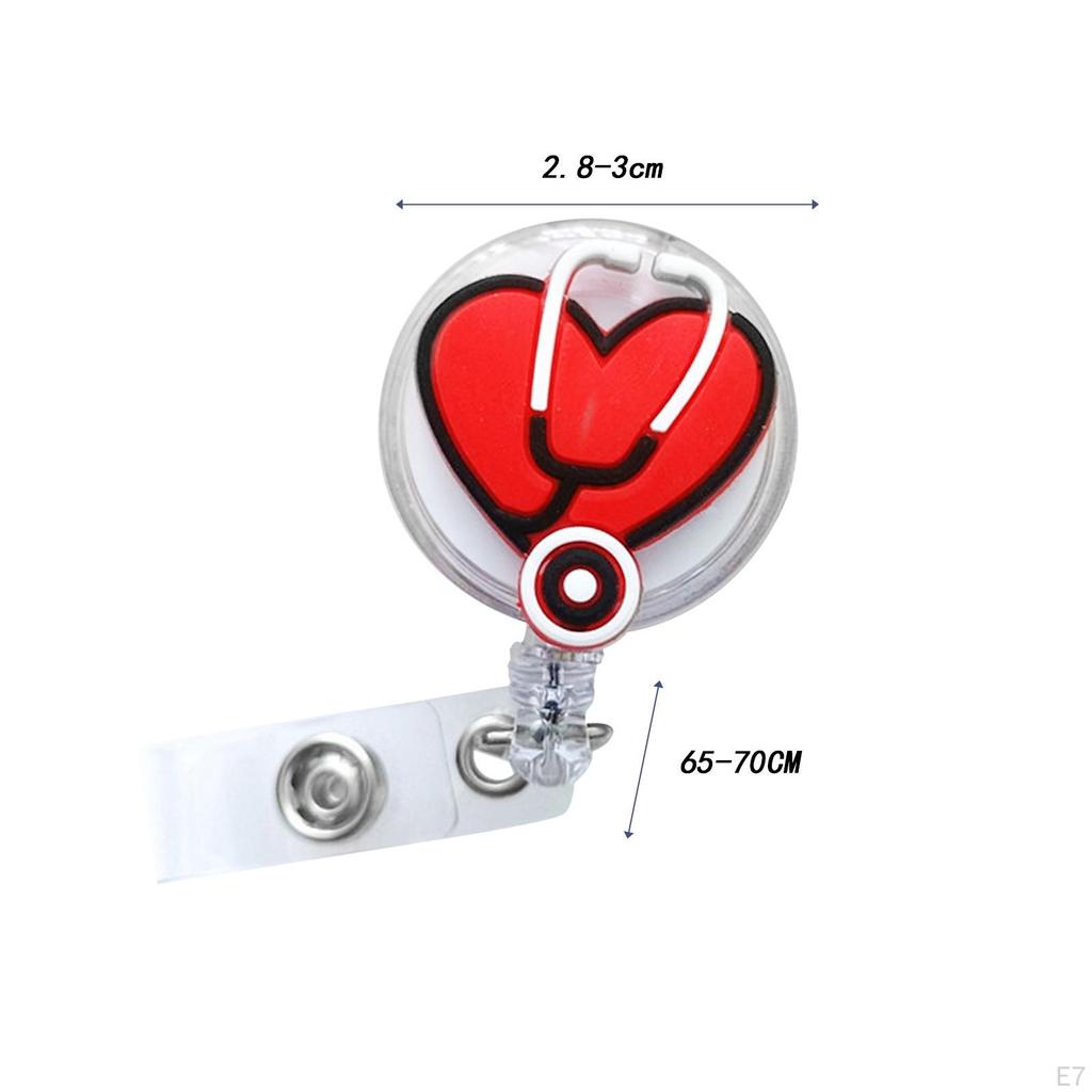 Держатель катушки для бейджа, ID, милая бирка-ключ-карта для медсестры для ухода за больными