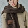 Ihr WOOL MIXED BOLD MUFFLER / BROWN