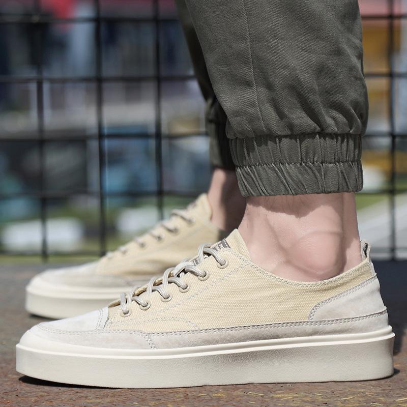 Новые мужские туфли, весенние повседневные туфли из парусины, крутые туфли для скейтбординга на плоской подошве, молодежные уличные модные кроссовки со шнуровкой