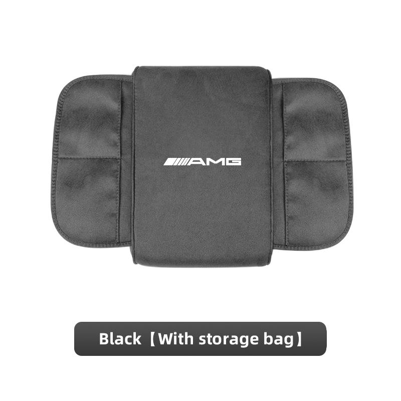 AMG Car Armrest Box Height Increase Mat Car Hand Protection Storage Pad For Mercedes Benz AMG W206 W204 W205 W212 W213 W221 W222