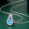 BELLA BOX Oval Pendant Necklace Multiple Colour Fashion Wedding Engagement Jewelry