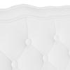 Chesterfield Bench White 119.5 x 64.5 x 75 cm Faux Leather