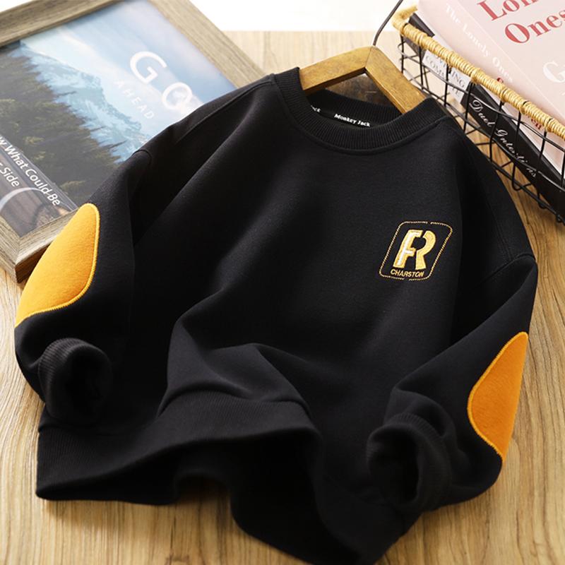 Fashion Long Sleeved Hoodie Letter Style T-Shirt Breathable Boys Girls Soft Cotton Clothes Casual Sweatshirt Oversizes