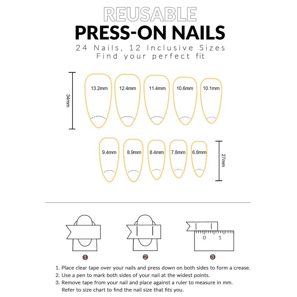 24pcs Women Full Cover Artificial Nail Cat Eye Dark Blue Press on Nails for DIY At-Home Manicure Kit