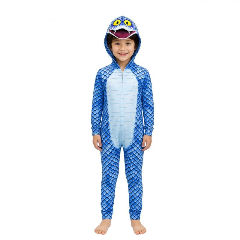 Zootopia Gary Snake cos costume, Halloween onesie, children's costume cosplay costume