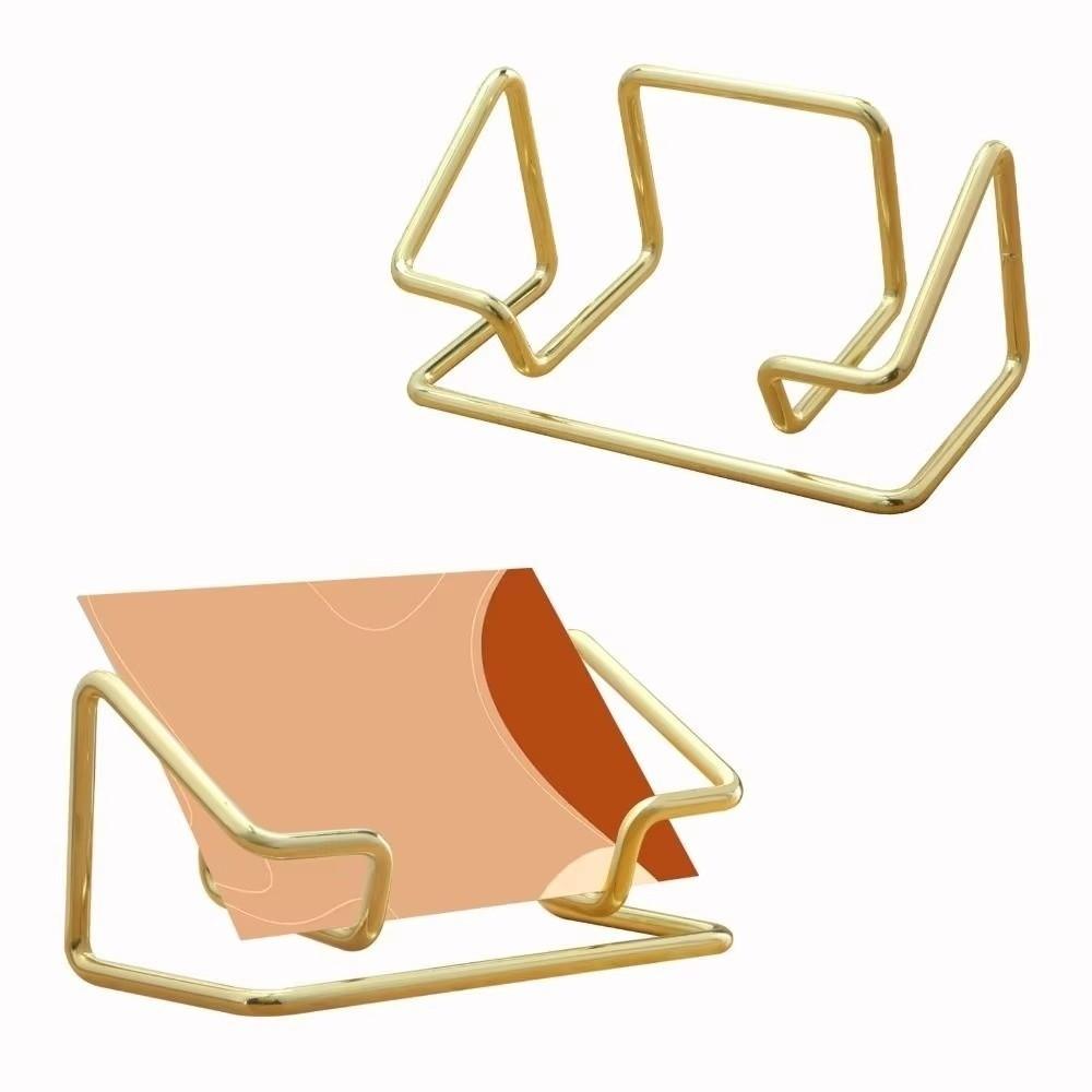 Metal Business Card Holder Elegant Card Display Rack New Cards Display Holder Office Use
