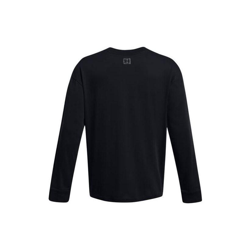 Under Armour Футболка мужская однотонная с длинным рукавом, повседневная, плотная, черная 1382890-001