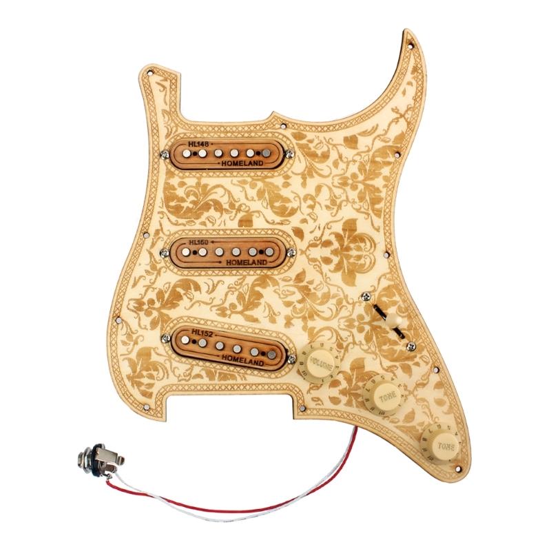 3 шт. HL148/HL150/HL152 Комплект сингловых звукоснимателей из клена для грифа, середины, бриджа Гитарные аксессуары
