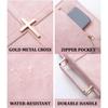 with Phone Pocket PU Leather Bible Bag Cross-themed Bible Carrying Case  Travel