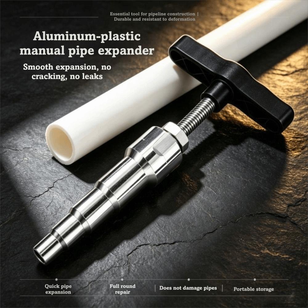 T Shape Handle Manual Pipe Expander Aluminum Plastic Pipe Rounder Floor Heating Pipe