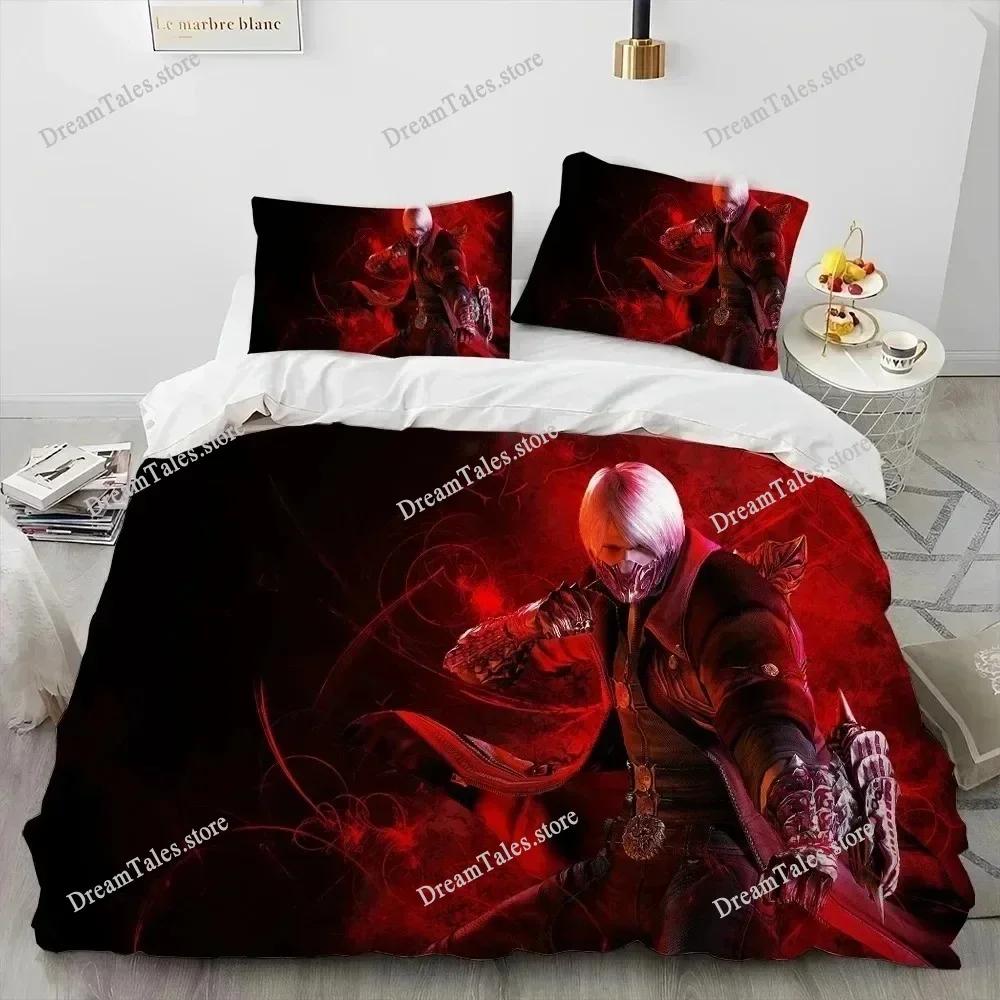 Новый набор постельного белья Devil May Cry DMC Односпальный Полуторный Двуспальный Queen King Размер Комплект постельного белья Для взрослых Детей Спальня Пододеяльник Комплекты 3D Печать Игра