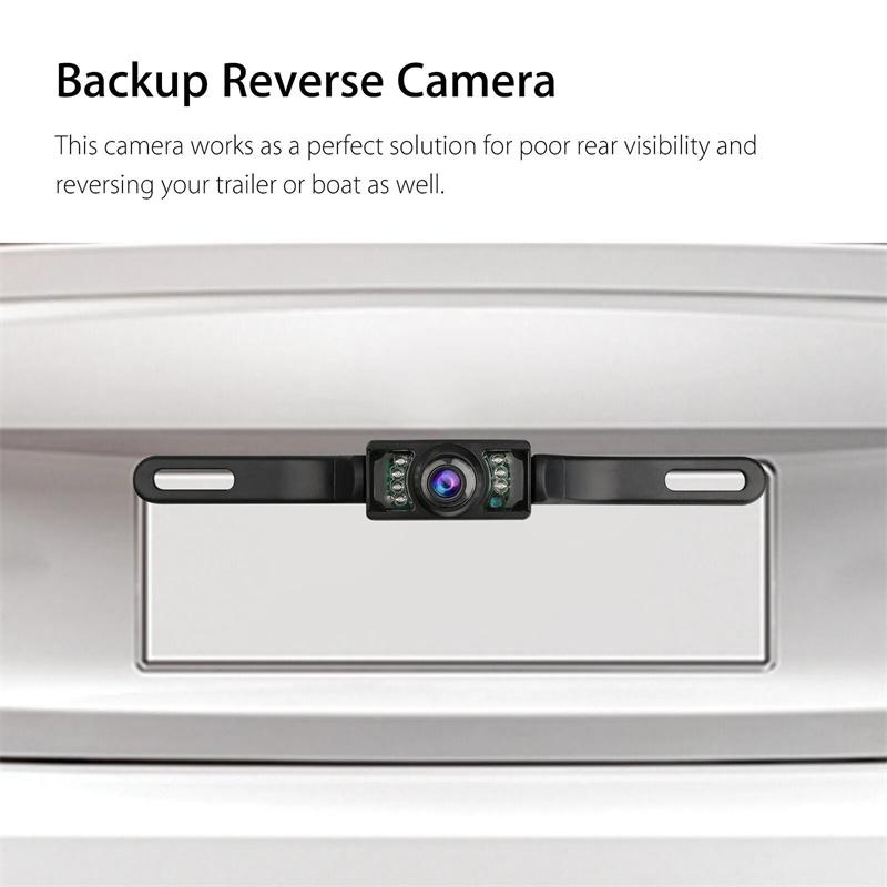 Камера номерного знака универсальная CCD с высоким разрешением, ночное видение, цветная, 170 градусов, водонепроницаемая резервная камера для GPS-монитора