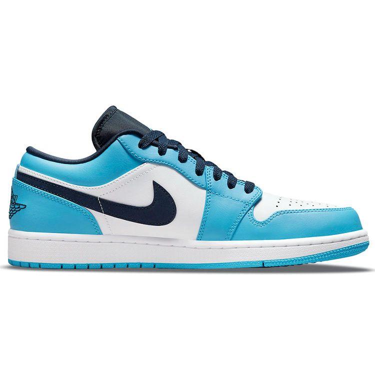 Air Jordan 1 Low UNC Men Sneakers Blue White University-Blue 553558-144