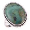 Natural Tibetan Turquoise Gemstone Handmade 925 Sterling Silver Ring S.10 Z9f61