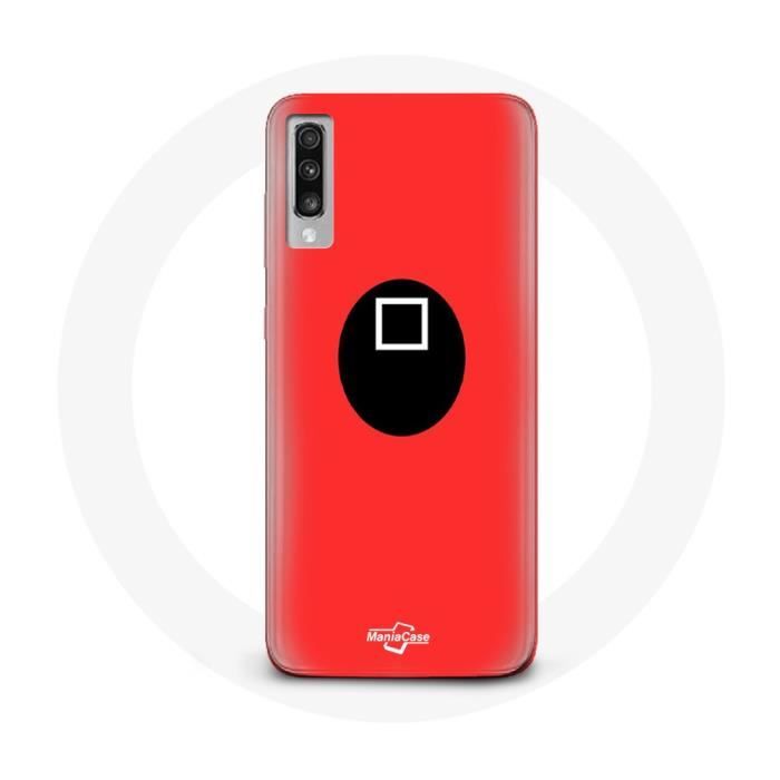 Case - Samsung - Galaxy A70 - Soft - Red - Square Mask