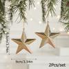 Christmas Tree Hangings Pack Of Two New Decoration Supplies