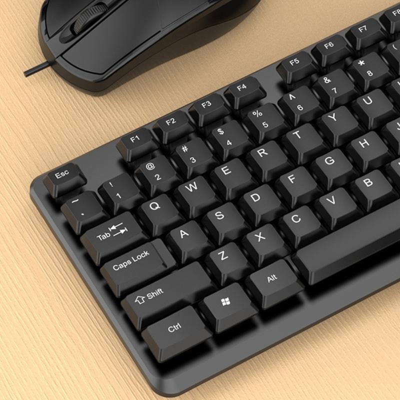 Эргономичная USB-клавиатура K15 Plug and Play для ПК и ноутбуков, для комфортного набора текста и длительного использования, конструкция из АБС-пластика