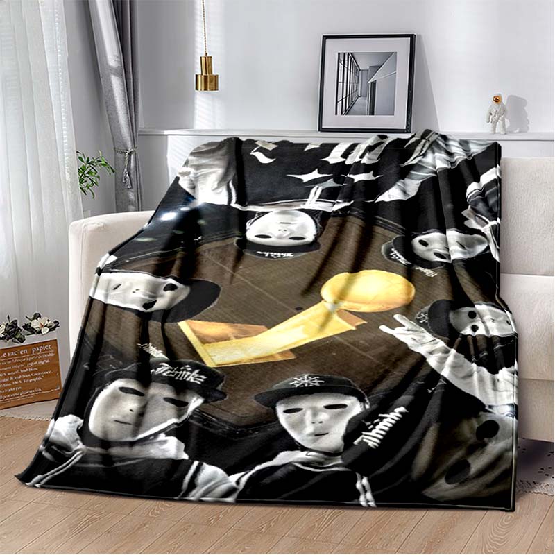 fashion singer dance troupe Jabbavokeez mask flannel blanket sofa bed cover draped soft oversized blanket bedding gift blanket