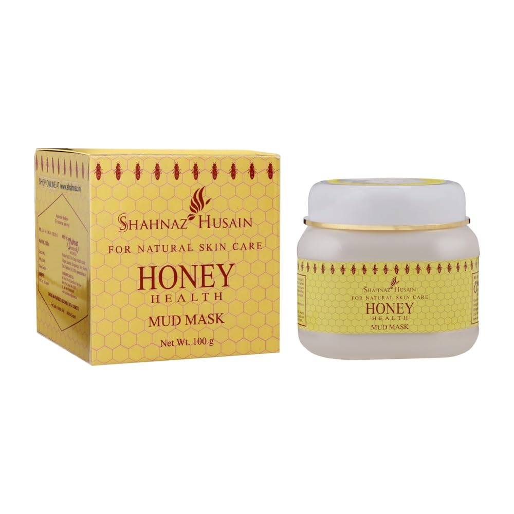Shahnaz Husain Honey Health Mud Mask Natural Skin Care Face Pack for Deep Cleansing Glow Hydration 100 g Pack of 1