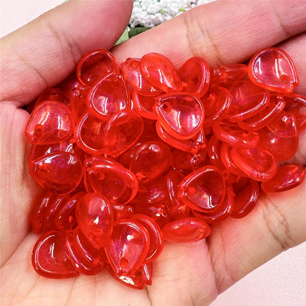 Necklace Jewelry Making DIY Earrings Jewelry Accessories 100PCS Petal Bracelets Fashion 10.8*12.2mm Water Drop Acrylic Loose Beads