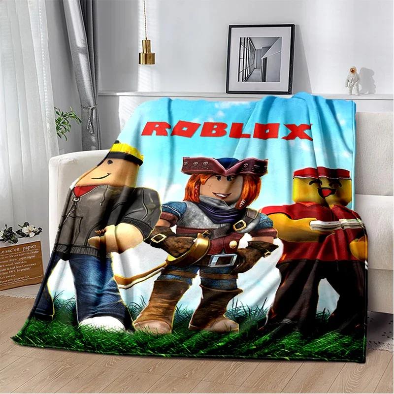 2025 New Style R-Robloxs Cartoon Game Soft Blankets,Keep Warm Throw Blanket Comfortable Blanket for Beds Sofa Home Bedroom