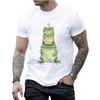 3D Print Frog Christmas Tree T-shirt Men Frog Lover T-Shirt Unisex Cute Frog Christmas Graphic T Shirts Oversized Woman Clothing