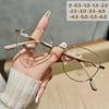 Luxury Myopia Glasses Classic Vintage Anti-blue Light Eyeglasses Women  Minus Diopter Eyewear Prescription with 0 -0.5To -6.0