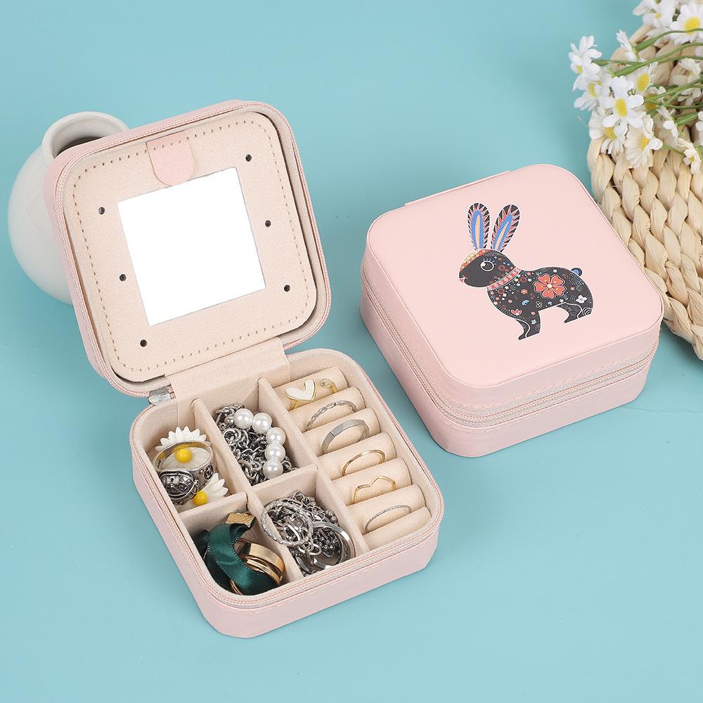 1011 New Design Portable Jewelry Box Storage Box Earring Box Ring Box Jewelry Box Hot Sale