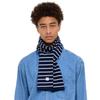 Velsey Stripe Muffler [NAVY]